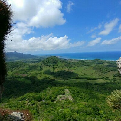 San Juan VillaRica Cerro walking route map in Palmas de Abajo